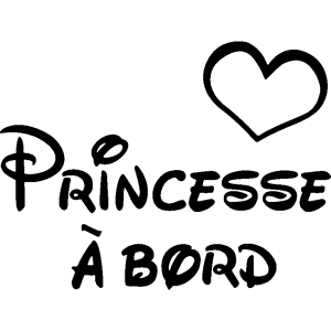 Ambiance-sticker Sticker Princesse à bord