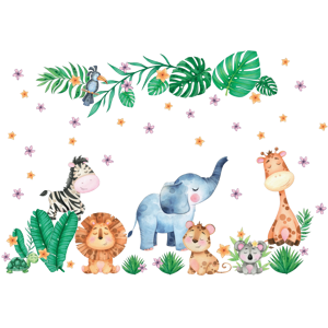 Ambiance-sticker Stickers géants animaux de la jungle