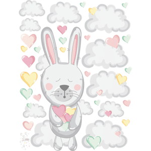 Ambiance-sticker Stickers lapins dodo sur les nuages