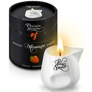 Plaisirs Secrets Bougie de massage fraise 80ml