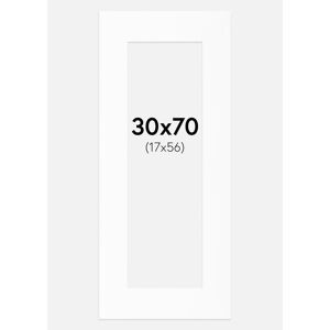 Artlink Passe-partout Blanc Standard (noyau blanc) 30x70 cm (17x56) - Publicité