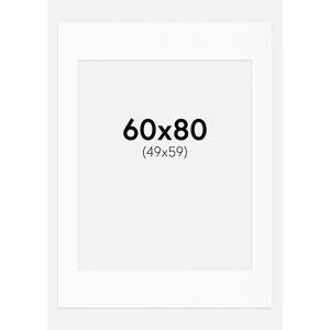 Artlink Passe-partout Blanc Standard (noyau blanc) 60x80 cm (49x59) - Publicité