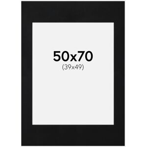 Artlink Passe-partout Noir Standard (noyau blanc) 50x70 cm (39x49) - Publicité