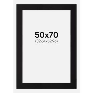 Artlink Passe-partout Noir Standard (noyau blanc) 50x70 cm (39,64x59,96) - Publicité