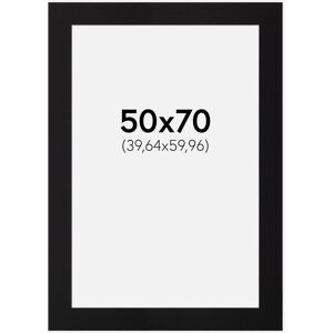 Artlink Passe-partout Noir Standard (noyau blanc) 50x70 cm (39,64x59,96) - Publicité