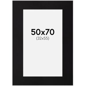 Artlink Passe-partout Noir Standard (noyau blanc) 50x70 cm (32x55) - Publicité