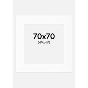 Artlink Passe-partout XXL Standard Blanc (noyau blanc) 70x70 cm (49x49) - Publicité