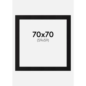Artlink Passe-partout Noir Standard (noyau blanc) 70x70 cm (59x59) - Publicité