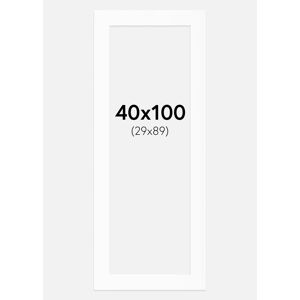 Artlink Passe-partout Blanc Standard (noyau blanc) 40x100 cm (29x89) - Publicité