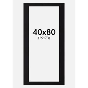 Artlink Passe-partout Noir Standard (noyau blanc) 40x80 cm (29x73) - Publicité