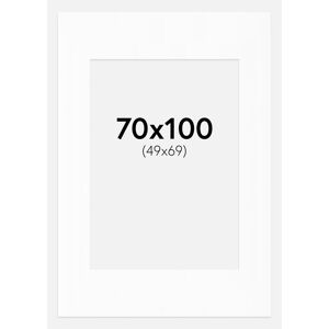 Artlink Passe-partout Blanc Standard (noyau blanc) 70x100 cm (49x69) - Publicité