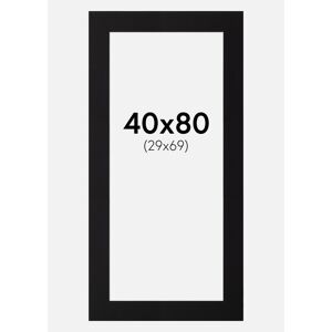 Artlink Passe-partout Noir Standard (noyau blanc) 40x80 cm (29x69) - Publicité