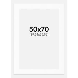 Artlink Passe-partout Blanc Standard (noyau blanc) 50x70 cm (39,64x59,96) - Publicité