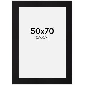 Artlink Passe-partout Noir Standard (noyau blanc) 50x70 cm (39x59) - Publicité