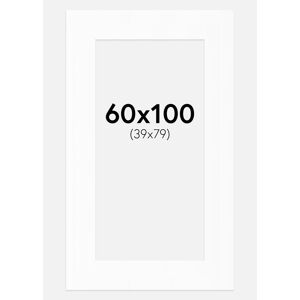 Artlink Passe-partout Blanc Standard (noyau blanc) 60x100 cm (39x79) - Publicité