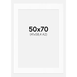 Artlink Passe-partout Blanc Standard (noyau blanc) 50x70 cm (41x58,4 - A2) - Publicité