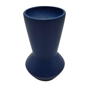 Vase ceramique, forme geometrique - hauteur 20 cm - Blancheporte Bleu Unite