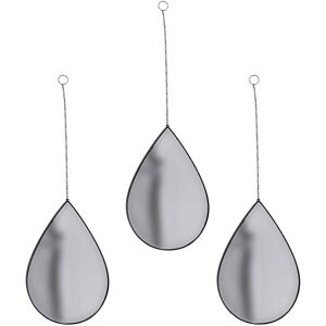 Blancheporte Lot de 3 miroirs gouttes à suspendre - Blancheporte Noir Lot de 3