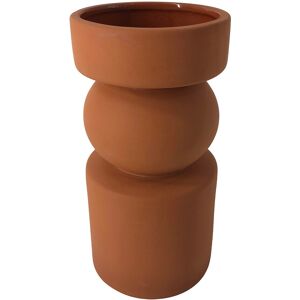 Vase ceramique forme geometrique - hauteur 20 cm - Blancheporte Orange Unite