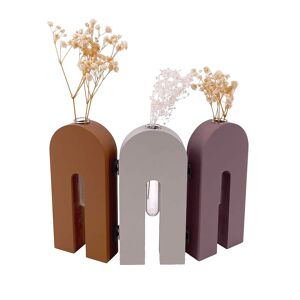 Blancheporte Vase 3 soliflores - hauteur 15 cm - Blancheporte Multicolore Lot de 3