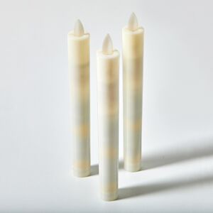 Blancheporte Bougie chandelle LED - lot de 3 - Blancheporte Blanc Lot de 3