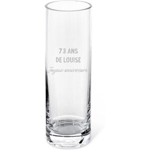 Cadeaux.com Vase cylindre avec message femme 73 ans