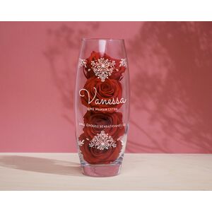 Cadeaux.com Vase personnalisé ovale - Fleurs