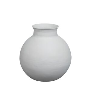 BePureHome Vicing - Vase en métal - Couleur - Blanc cassé