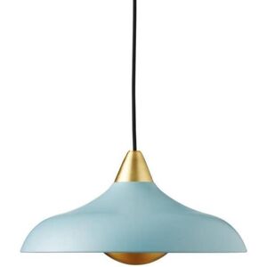 Suspension Super Living URBAN WIDE PENDANT-Suspension Metal & Laiton Ø36cm Bleu