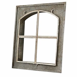 LOBERON Fenêtre décorative Anagni, gris vieilli (8 x 60 x 60cm) - Publicité