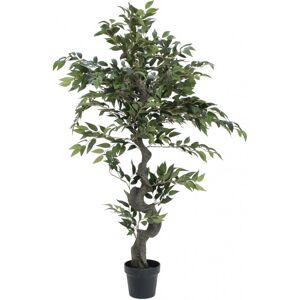 EUROPALMS Arbre forestier Ficus, plante artificielle, vert, 110cm - Arbres