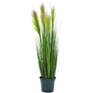 EUROPALMS Herbe à plumes, artificielle, rosé, 90cm - Herbes