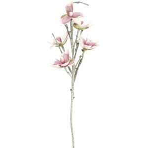 EUROPALMS Branche de magnolia (EVA), artificielle, blanc rose - Branches et buissons