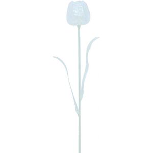 EUROPALMS Tulipe en cristal, transparent, fleur artificielle, 61cm 12x - Fleurs