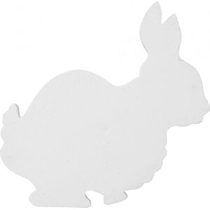 EUROPALMS Silhouette lapin, blanc, 56cm - Accessoires de décoration