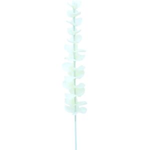 EUROPALMS Eucalyptus cristal, plante artificielle, blanc 81cm 12x - Branches et buissons