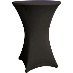 Dekotopia Couverture pour les tables de bistrot / bar rondes 80-86 cm noir - Housses diverses