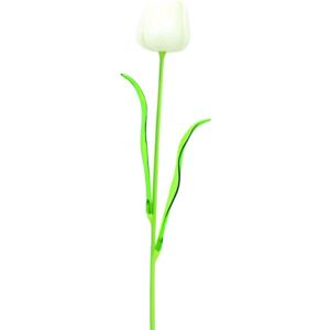 EUROPALMS Tulipe en cristal, fleur artificielle, blanc 61cm 12x - Fleurs