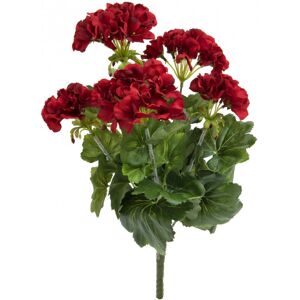 Europalms EUROPALMES Geraniums, artificiels, rouges, 42cm - Fleurs