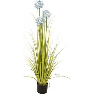 EUROPALMS Allium grass, plante artificielle, bleu, 120 cm - Herbes