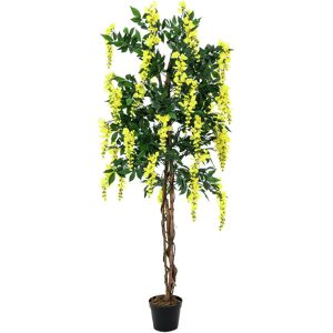 EUROPALMS Wisteria, plante artificielle, jaune, 150cm - Arbres