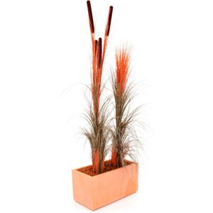 EUROPALMS Roseau avec quenouilles, brun clair, artificiel, 152cm - Herbes