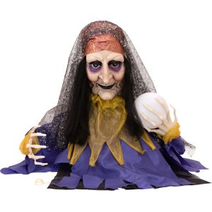 EUROPALMS Halloween Figure diseuse de bonne aventure, animée 50cm - Décoration Halloween