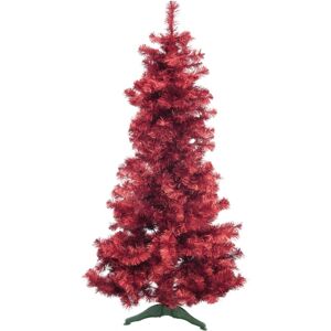 EUROPALMS Sapin FUTURA, rouge metallise, 180cm - Arbres de Noel