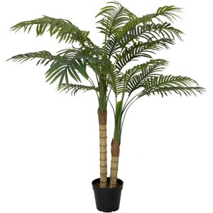 EUROPALMS Palmier Areca, 2 troncs, plante artificielle, 120cm - Palmiers