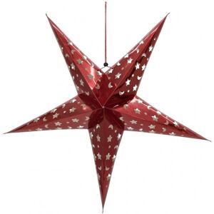 EUROPALMS Lanterne d'étoile, papier, rouge, 75 cm - Éclairage de Noël