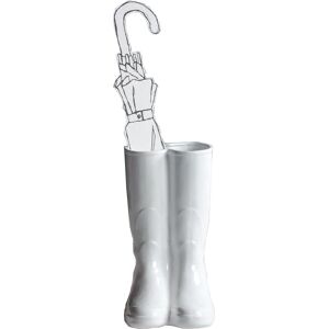 SELETTI vase / porte-parapluie RAINBOOTS (Blanc - Porcelaine)