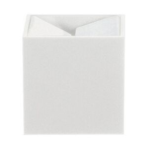 DANESE cendrier CUBO (Blanc 6x6x6 cm - aluminium anodisé/mélamine)