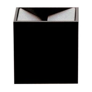 DANESE cendrier CUBO (noir 6x6x6 cm - aluminium anodisé/mélamine)