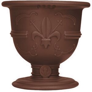 SLIDE vase POT OF LOVE (Chocolat / Gris - Polyéthylène)